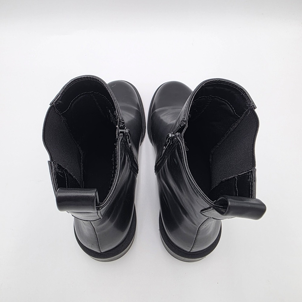 Nice!! Worthington Franz Black Zip Boots Size 8.5M Leather Booties Memory Foam - Picture 6 of 12